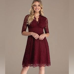 David’s Bridal Kiyonna Mother of the Bride dress. Color-Pinot Noir, size-2XL